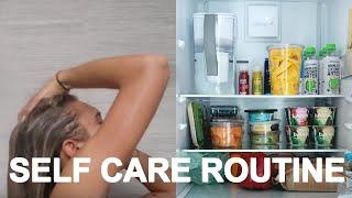 AT HOME SELF CARE: shower/skin-care routine, grocery haul & more!