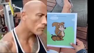 The Rock reacts to Deez Nuts