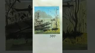 Water colour flow painting. #youtube #shortsfeed #shorts #viralvideo #tranding #art #artist