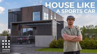 HOUSE LIKE A SPORTS CAR | Overview of Modern Dynamic Architecture, House Tour