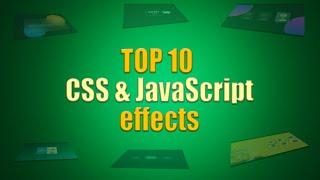 Top Animation and Hover Effects using CSS and JavaScript