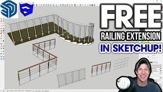 New FREE Railing Extension for SketchUp? Check out Maj Rail!