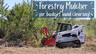 SKID STEER FORESTERY MULCHER | SKID STEER MULCHER | FORESTERY MULCHER FOR AFFORDABLE LAND CLEARING