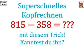 Rechentrick: superschnelles Kopfrechnen mit diesem Trick | Kennst du DIESEN Trick?! | ObachtMathe