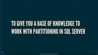 An Introduction to Partitioning