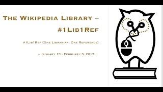 2017 #1Lib1Ref Edit - factchecking Wikipedia