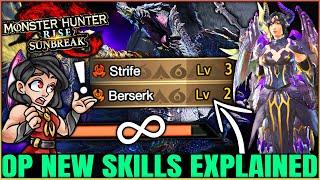 The Most GAME CHANGING New Armor Skills - Berserk & Strife Breakdown - Monster Hunter Rise Sunbreak!