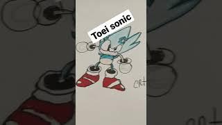I drew toei sonic from sonic cd#shorts