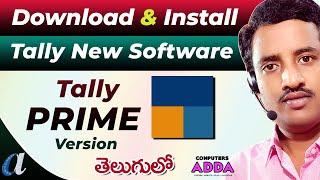 # Download & Install Tally Prime Software in Telugu || ERP 9 & Prime Both Software's in PC ||