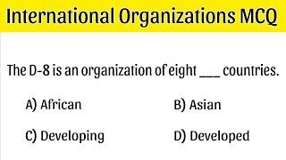 International Organizations Mcqs |international organisations| |international organizations quiz|