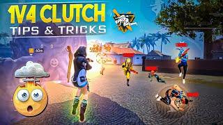 1V4 CLUTCH ( REAL TIPS & TRICKS )  FREE FIRE MAX