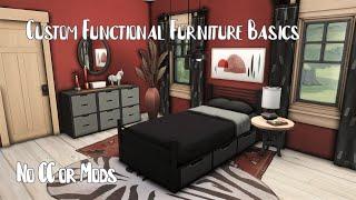 Tutorial: Custom Functional Furniture Basics | No CC No Mods | The Sims 4