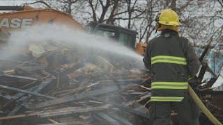 Another fire at a vacant building in Winnipeg’s inner-city reduced home to rubble