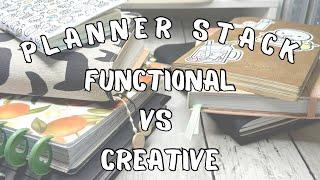 Functional vs Creative | Planner Stack Check In