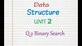 UNIT 2 Q2. || DATA STRUCTURE ||