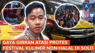 Gibran Tinggalkan Mobil Dinas Lagi, Kali Ini di Festival Kuliner Non-halal yang Diprotes Ormas