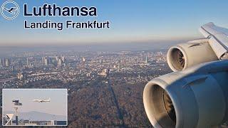 [4K] Lufthansa Boeing 747-8  Landing Frankfurt | STUNNING Parallel Landing