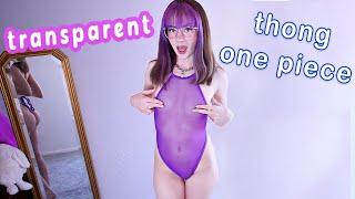 TRANSPARENT One Piece Swimsuit * Try on Haul