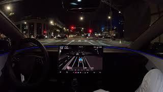 Tesla FSD 13.2 has some quick reflexes! The Grove to West Hollywood