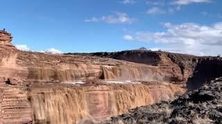 Grand Falls on Navajo lands. Closed now due to COVID. But spectacular when you can see it.