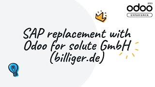 SAP replacement with Odoo for solute GmbH (billiger.de)