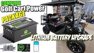 GOLF CART Lithium Battery | COMPLETE CONVERSION PACKAGE | Mosasaur Battery | Lead Acid to Lithium