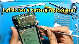 infinix hot 8 battery replacement | how to remove fixed battery