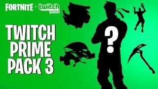 so... this is the twitch prime pack #3 (Fortnite Battle Royale - Twitch Prime Pack 3 RELEASE DATE?)