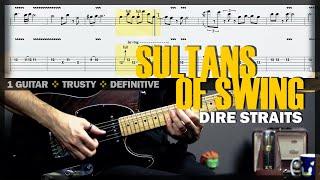 Sultans of Swing | Guitar Cover Tab | Guitar Solo Lesson | Fingerstyle | BT w/ Vocals  DIRE STRAITS