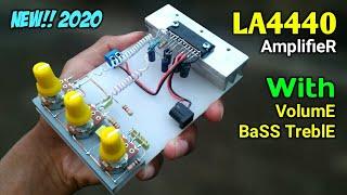 DIY Powerful Ultra Bass Amplifier Using LA4440 IC With Heavy Bass Treble Volume