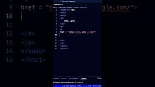 Html Links : How to insert a link in HTML? #python #coding #youtubeshorts #html #web #programming