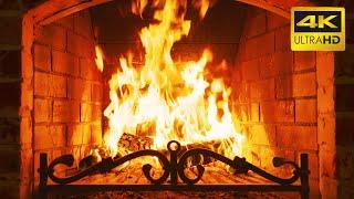  FIREPLACE 10 HOURS (ULTRA HD) 4K  Relaxing Fire Burning Video & Crackling Fireplace Sounds