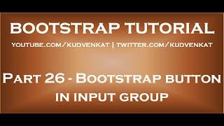 Bootstrap button in input group