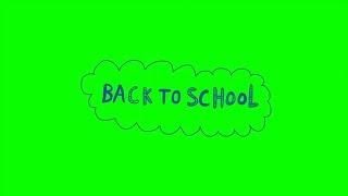 Back to School Animated Titles Green Screen Effects 4K