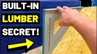 This BUILT-IN LUMBER HACK Will Help You Build Anything! (Understanding FACTORY EDGE--How To Use It!)