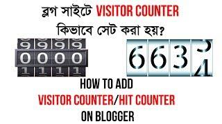 How to add Visitor Counter or Hit Counter on Blogger ‍