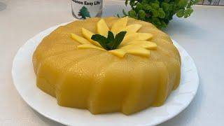 حلى المانجو البارد منعش ولذيذ للصيف - Mango Pudding