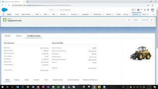 Heavy Equipment: Machinery demo with eCon CPQ for Salesforce