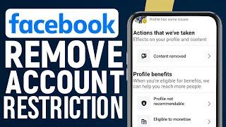 How To Remove Restricted Account On Facebook | Remove Account Restriction On Facebook