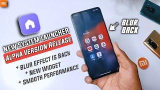 Finally Enabled Folder Blur | System Launcher New Alpha Version Release 