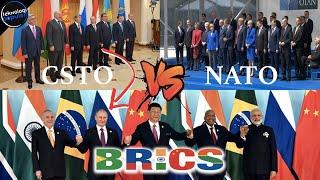 PUTIN KUASAI BRICS DAN CSTO, NATO TAK BERKUTIK! PERBANDINGAN KEKUATAN CSTO, BRICS VS NATO