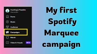 #53 -  My first Spotify Marquee campaign