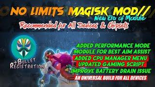 No Limits Magisk Module for Gaming | Reduce Hotdrop Lag in Games | Supports All Devices & Chipsets