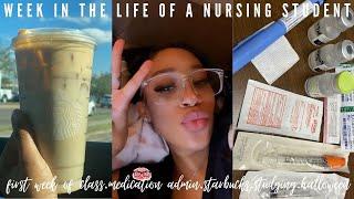 WEEK IN THE LIFE OF A NURSING STUDENT | MINI VLOG | LAB PRACTICE | NEW FALL DRINK | HALLOWEEN!