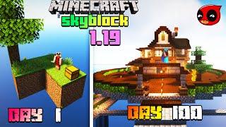 100 Ngày Sinh Tồn Trên Skyblock 1.19 Trong Minecraft