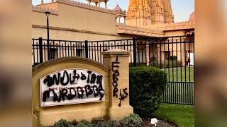 Community, advocate groups angered after Hindu temple vandalized on LI