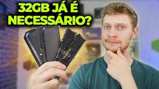 32GB RAM JÁ É NECESSÁRIO EM JOGOS? TESTE 16GB VS. 32GB EM JOGOS ATUAIS (2024)