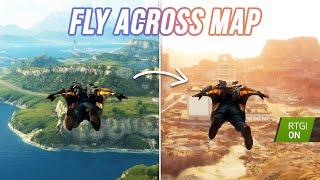 Just Cause 4: Wingsuit Flying Across the Map (Ray Tracing Global Illumination Gameplay)