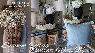 NEW 2024 SUMMER COTTAGE DECORATE WITH ME DECORATE ON A BUDGET SUMMER DECORATING