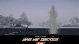 Silent Hunter 5 | The Wolves of Steel Mod v2 2 22 Full | Depth Charges Water Plums | 4K Resolution